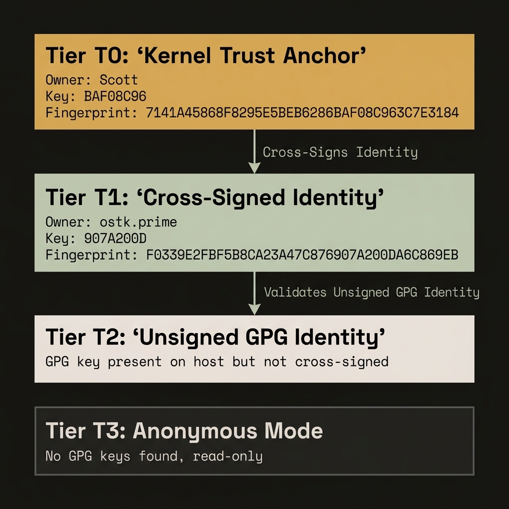 GPG Trust Tiers Hierarchy